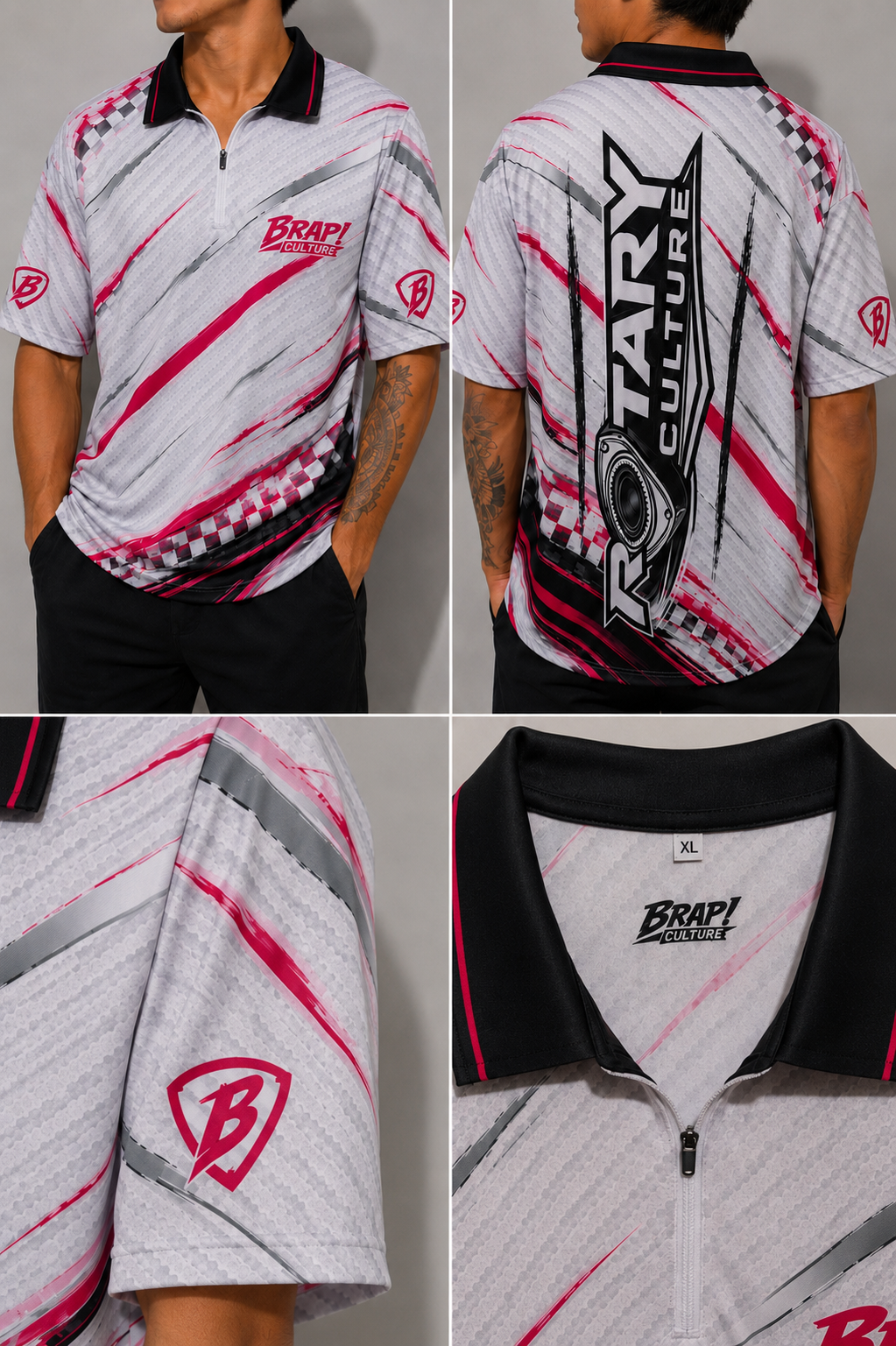 Brap! Culture Official Polo- Pink Edition