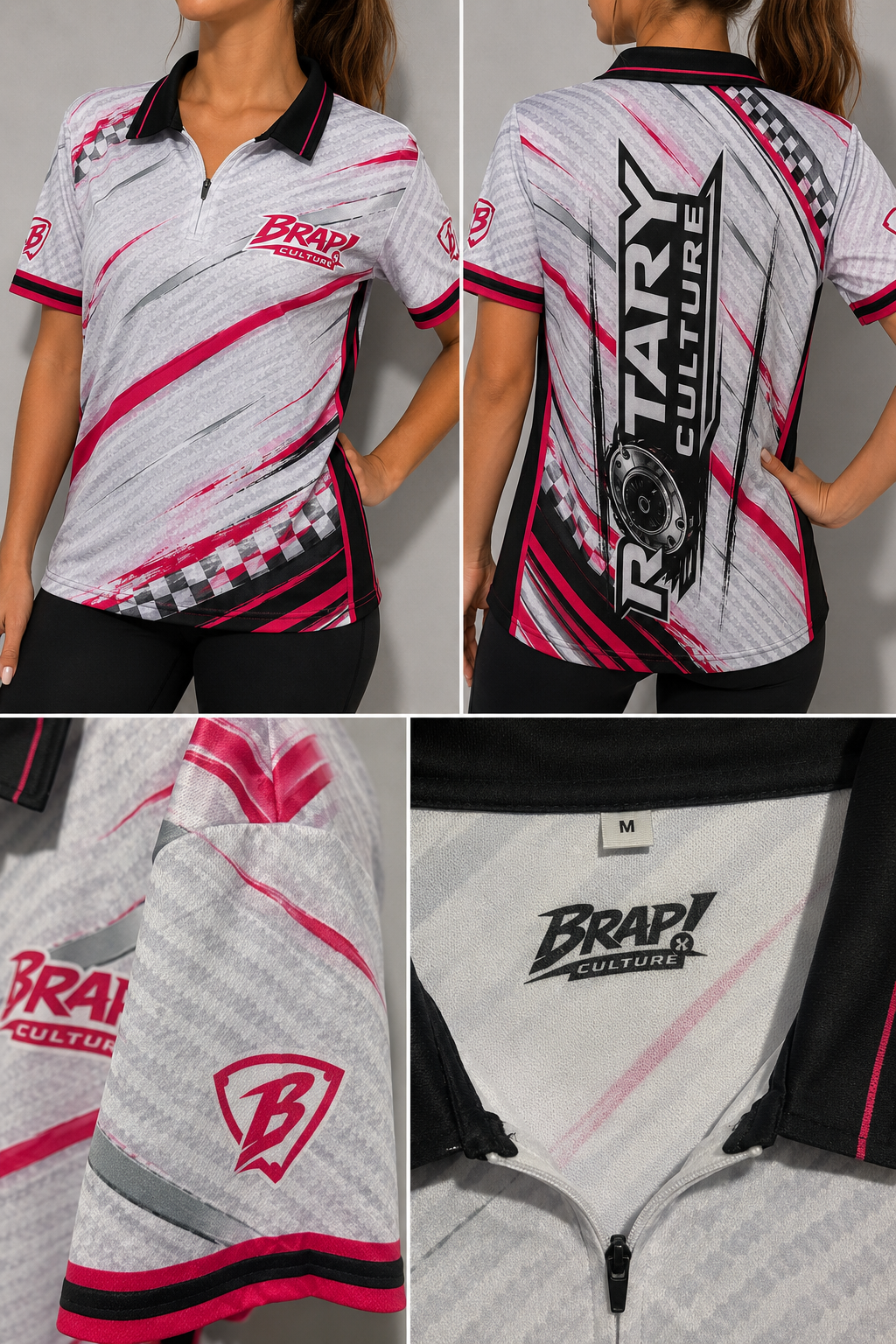 BRAP! Culture Performance Polo – Ladies Pink Edition