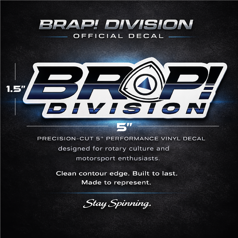 ¡Calcomanías Oficiales de la División Rotary Culture Brap!